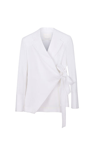Cuffed Sleeve Patch Cropped Suit