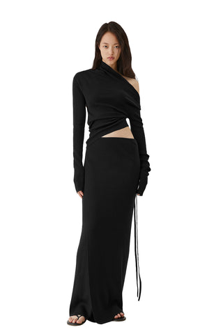 Lace-up Wide-leg Trousers