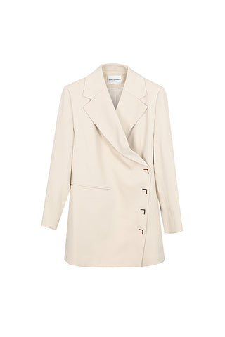 Cuffed Sleeve Patch Cropped Suit