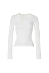 Contrast White Knitted Sweater