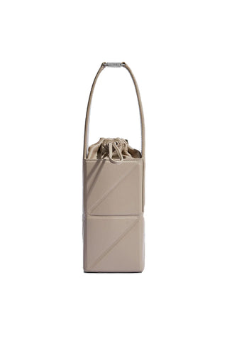 Large canvas shoulder flip bag - Russet