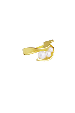 Pearl Spiral Ring