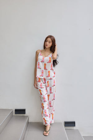Dallas Boots Tank Top and Long Pants Set