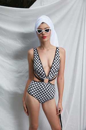 Checkerboard Swimsuit