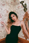 Backless Rhinestone Strap Dress