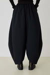 Cotton Air Pleated Cropped Trousers