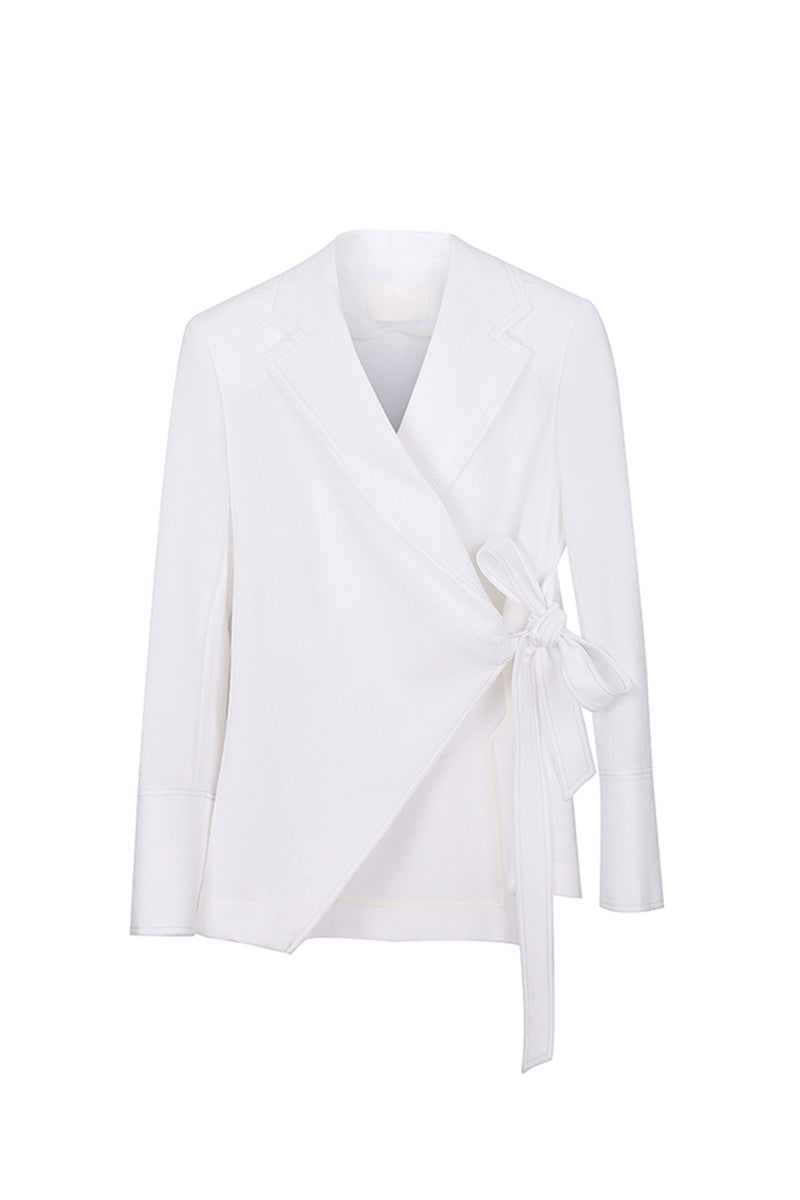 Asymmetrical Structure Lace-up Suit – SUPERMINT