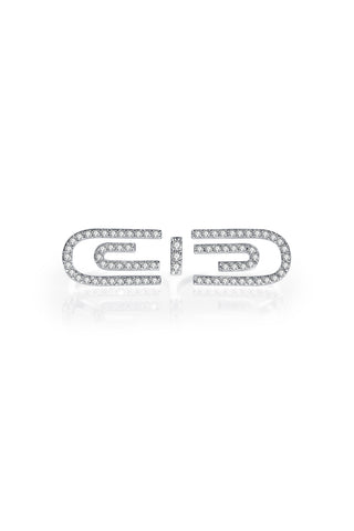 Concerto Diamond Chain Stud Earrings