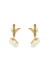 Golden Crow Stud Earrings
