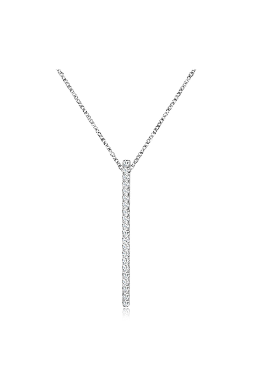 Zircon Light Luxury Vertical Bar Necklace