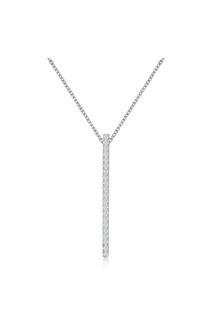 Zircon Light Luxury Vertical Bar Necklace