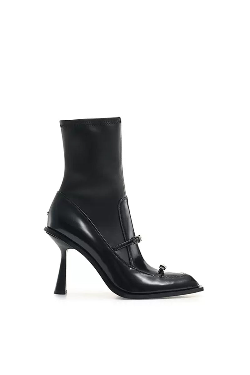 Pointed-toe High-heeled Booties