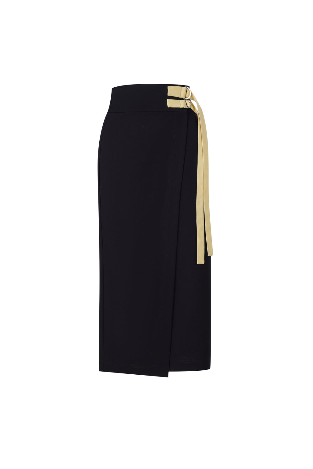 Skirt With Contrasting Belt