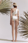 White Hollow One-Piece Swimsuit