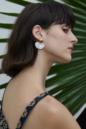 Petal Pearl Dual Purpose Earrings