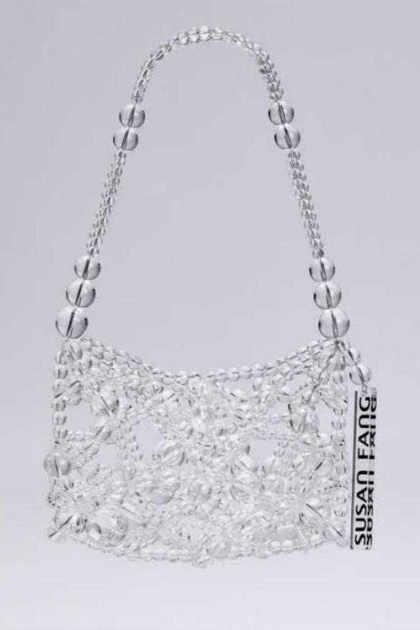 Transparent Hand-beaded Bag