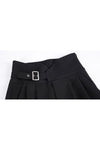 Black High-waisted Wide-leg Pants