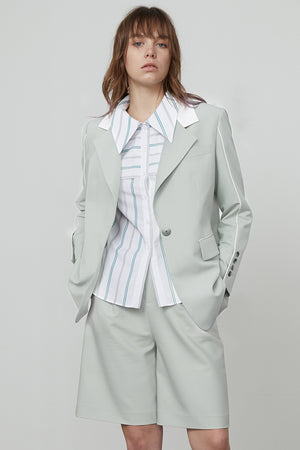 Contrasting Braided Loose Suit