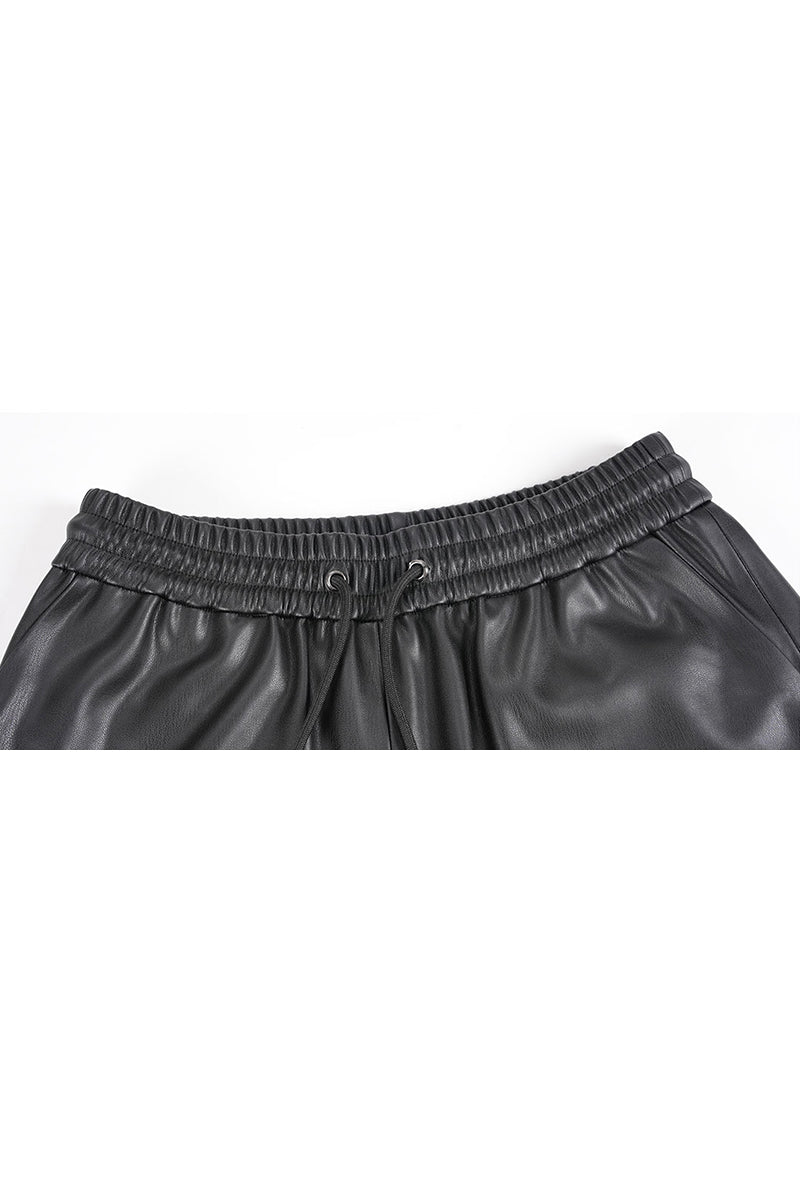 Eco-friendly Leather Shorts
