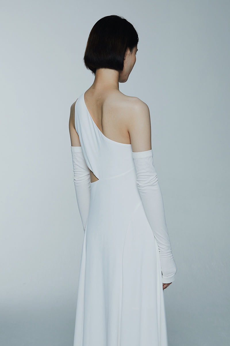 Cutout Long-sleeved Dress