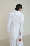 Asymmetrical Structure Lace-up Suit