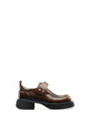 Cowhide Thick-soled Derby Shoes