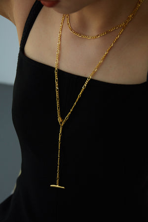 Long T Cutout Necklace