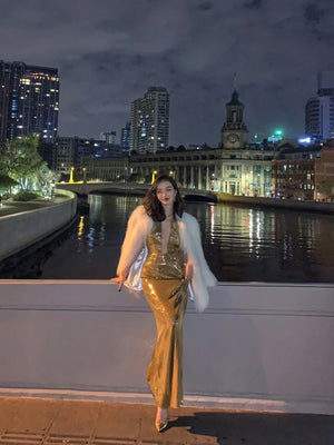 Gold Sequin Mermaid Dress