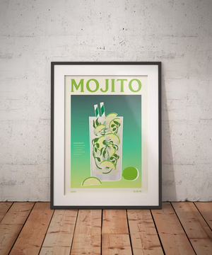 "Mojito" art print by Elin Palmaer Karlsson