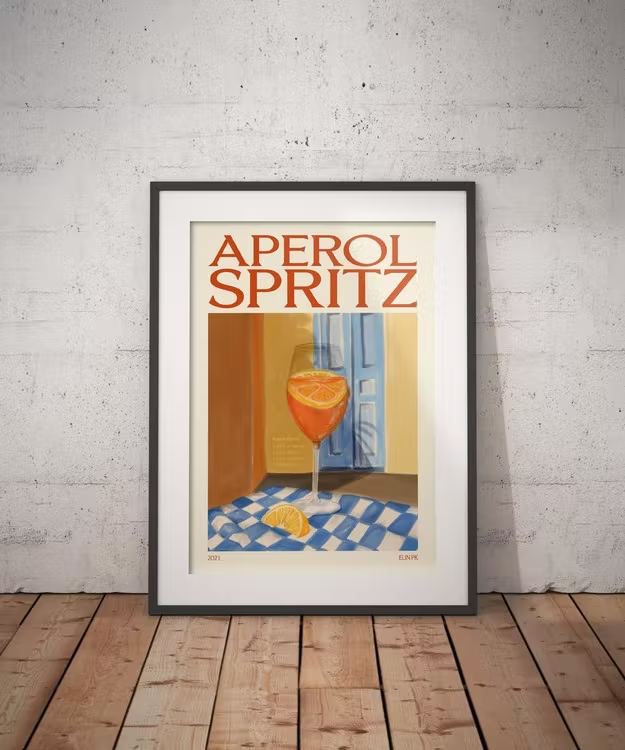 Elin Palmaer Karlsson 的“Aperol Spritz”藝術印刷品