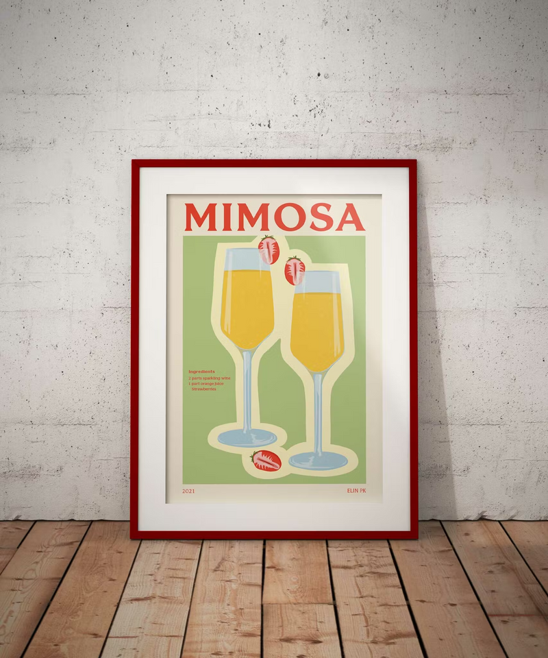 "Mimosa" art print by Elin Palmaer Karlsson