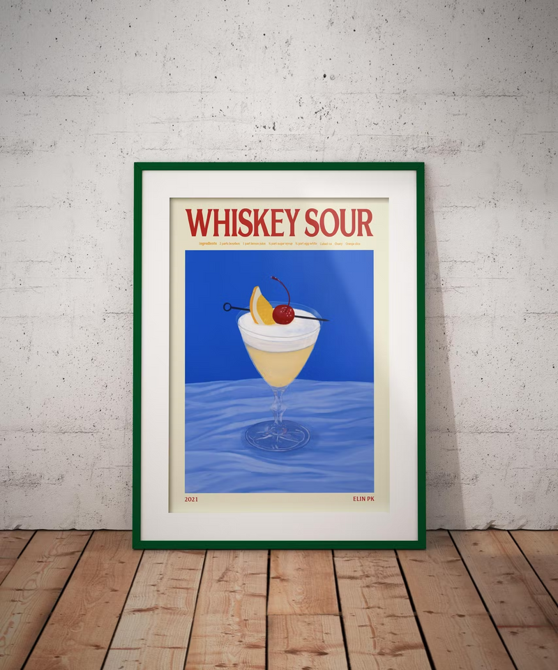 "Whiskey Sour" art print by Elin Palmaer Karlsson