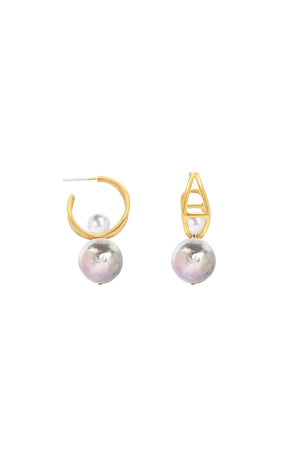 Ananke Pendulum Pearl Earring