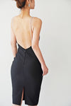 Backless Rhinestone Strap Dress