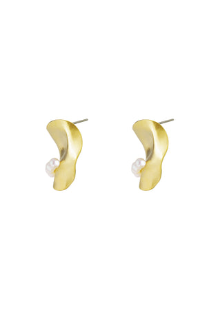 Gold  Scallop Earrings