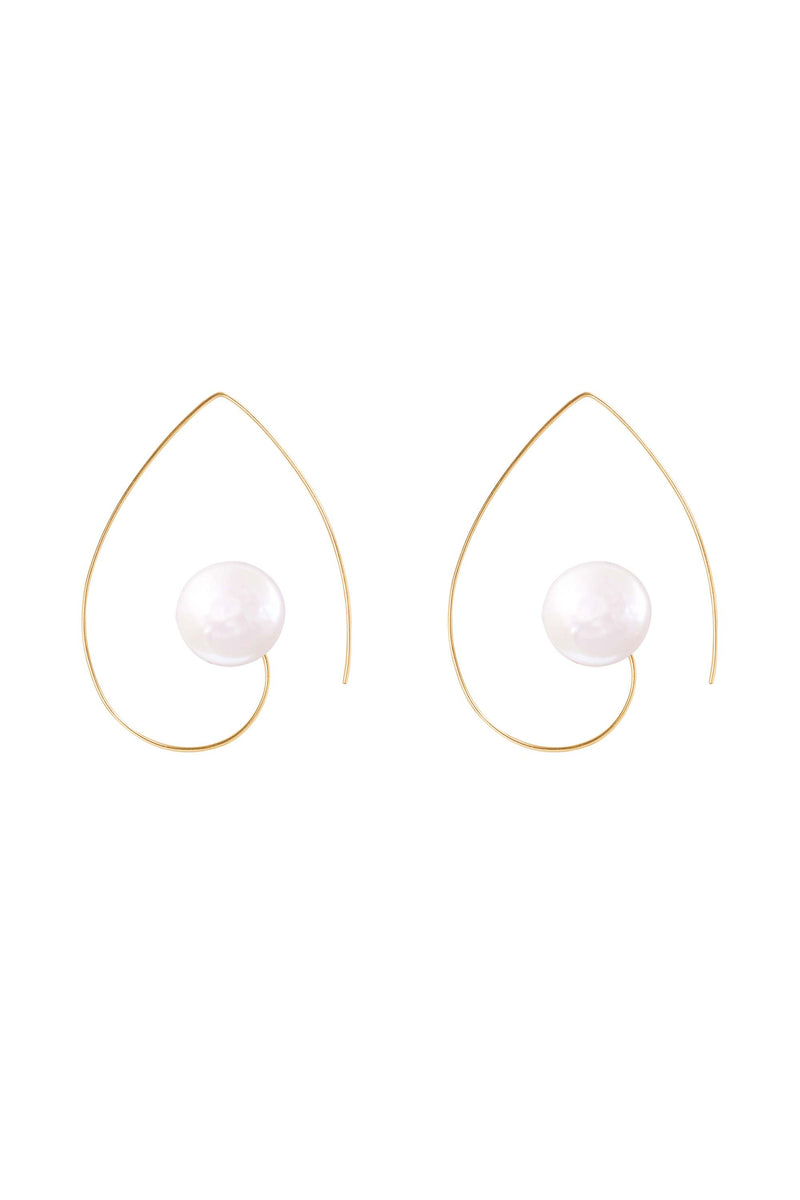Pearl Swirl Earrings