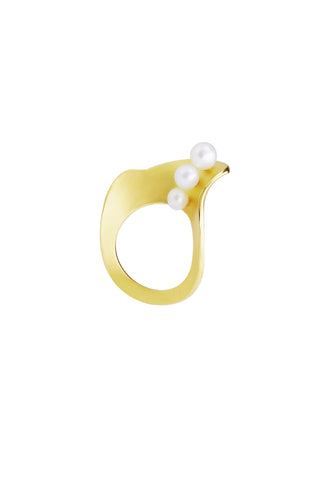 Mini Pearl Swirl Earrings