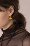 Asymmetric Ball Ring Earrings